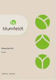 Manuale Blumfeldt MONDO DUAL PAVILLON 3X3 Pergola