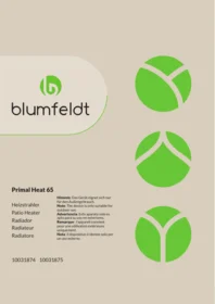 Manuale Blumfeldt PRIMAL HEAT Riscaldamento esterno