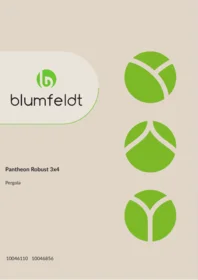 Manuale Blumfeldt PANTHEON ROBUST 3X4M PERGOLA Pergola
