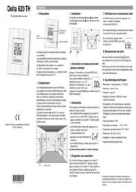 Notice DELTA DORE DELTA 620 TH Thermostat