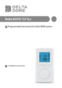 Notice DELTA DORE DELTA 8000 TAP BUS Thermostat programmable