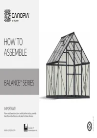 Notice Canopia BALANCE SERIES Lave-linge