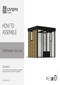 Notice Canopia COPENHAGEN 10X12 / 3X3.5 Lave-linge