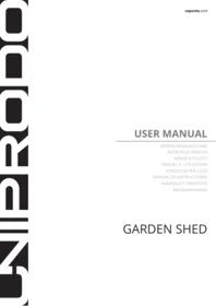 Használati útmutató Uniprodo GARDEN SHED Mosógép
