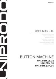 Használati útmutató Uniprodo UNI_PBM_25/32 Mosógép