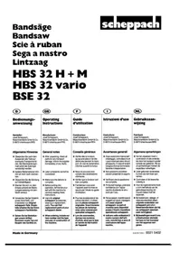 SCHEPPACH HBS 32 Vario - Säge