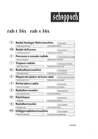 rab t 16x SCHEPPACH