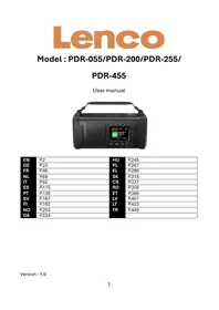 LENCO PDR-255 - Rádio