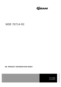 GRAM WDE 70714-92 - Waschmaschine