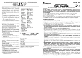 GRAUPNER TWIN CHARGER - Chargeur