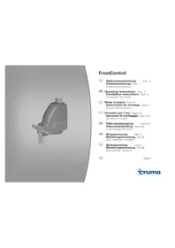 Notice TRUMA FROSTCONTROL Chauffe-eau instantané et chauffe-eau