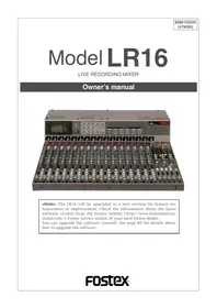 FOSTEX LR16 - Console de mixage