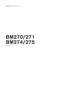 BM 271 GAGGENAU