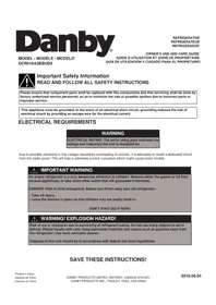 DCR016A3BBUD5 DANBY