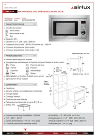 AIRLUX AMI253IX - Réfrigérateur