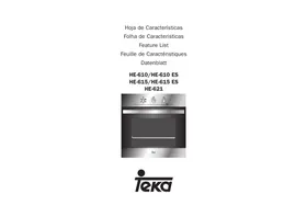 TEKA HE-610  - INSTALLATION MANUAL - Four encastrable