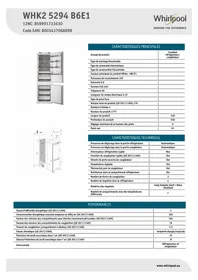 WHK2 5294 B6E1 WHIRLPOOL