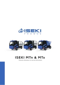 Notice ISEKI MTN & MTX Véhicule utilitaire