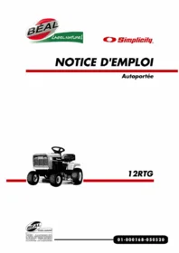 Notice ISEKI 12RTG Tondeuse autoportée