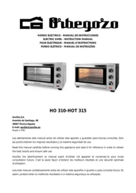 HO 310 HOT 315 Orbegozo