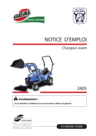 Notice ISEKI 2405 Engin de chantier