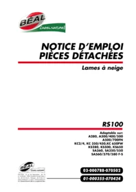 Notice ISEKI RS100 Accessoire pour équipement de sécurité