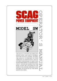 Scag SW 03099 - Lawn mower