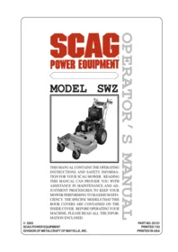 Scag SWZ - Lawn mower