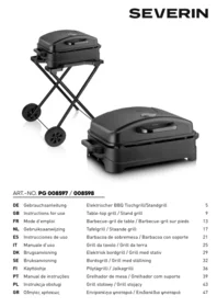SEVERIN PG 008597 / 008598 - Elektrischer Grill