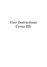 Cyrus Audio IIIi - Audioverstärker