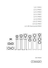 LX-1 MKII / LX-2 MKII / LX-3 MKII / LX-4 MKII / LX-5 MKII / LX-6 MKII / LX-C1 MKII / LX-C2 MKII / LX-3D Surround MKII MISSION
