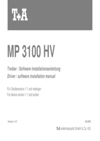 MP 3100 HV T+A