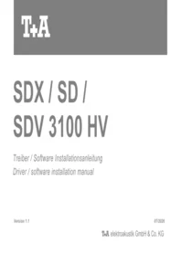 SDX / SD / SDV 3100 HV T+A