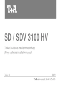 T+A SD / SDV 3100 HV - Audioausrüstung