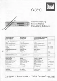 DUAL C 3510 - Tonbandgerät