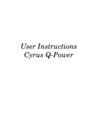 Q-Power Cyrus Audio