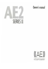 AE2 MkII Acoustic Energy