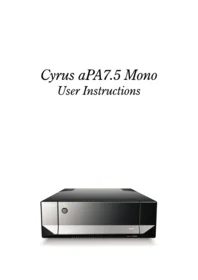 aPA7.5 Mono Cyrus Audio