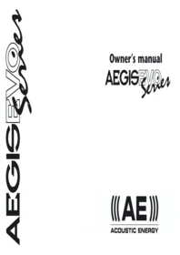 AEGIS EVO ONE Acoustic Energy