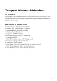 Sequential Tempest (addendum 1.4) - Electronic musical instrument