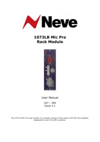 AMS Neve 1073LB Mic Pre - Professional audio equipment