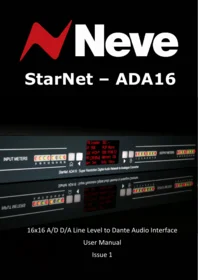 AMS Neve StarNet – ADA16 - Digital audio interface