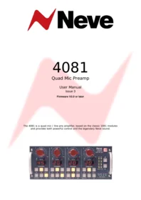 4081 Quad Mic Preamp AMS Neve