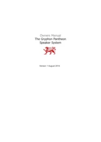 Pantheon Gryphon Audio