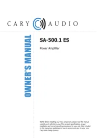 SA-500.1 ES Cary Audio