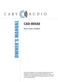 CAD 805AE Cary Audio