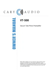 Cary Audio VT 500 - Audio Amplifier