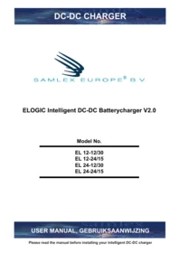 Samlex EL 12-12/30 / 12-24/15 / 24-12/30 / 24-24/15 - Elektrische oplader
