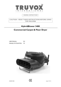 Notice Truvox HB3400 / HB3400/EURO