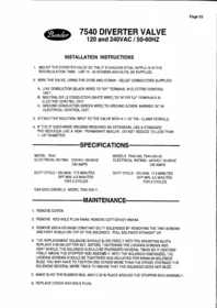 Notice Coburn BENDER DIVERTER VALVE Vanne électrique